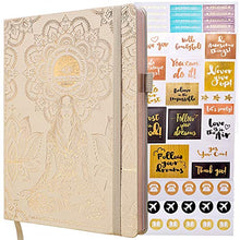 Load image into Gallery viewer, Deluxe Law of Attraction Academic Planner Sep 2020 - Dec 2021 - Weekly &amp; Monthly planner to Increase Productivity &amp; Happiness. Weekly Goal Planner, Organizer &amp; Gratitude Journal + Planner Stickers
