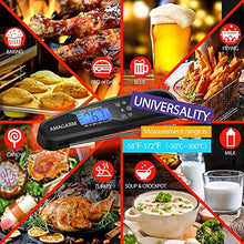 Load image into Gallery viewer, [Latest 2020] AMAGARM Meat Food Thermometer for Grill and Cooking, 2S Best Ultra Fast Instant Read Waterproof Digital Kitchen Thermometer Probe for Grilling, BBQ, Baking, Candy, Liquids, Oil
