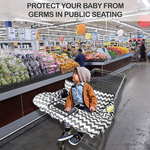 Load image into Gallery viewer, BabysDrive Shopping Cart Cover for Baby, with Cushion Included, High Chair Cover, Large Size, Loaded with Baby-Friendly Features, Fits All Shopping Carts
