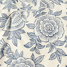 Load image into Gallery viewer, KASENTEX All Season Quilted Comforter Set Chic Modern Printed Pattern Down Alternative Fill 3-Piece with Stylish Boarder Trim Design(Floral Blue, King + 2 King Shams)
