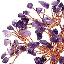 Load image into Gallery viewer, Top Plaza Chakra Healing Crystals Copper Money Tree Wrapped On Natural Amethyst Base Feng Shui Luck Figurine
