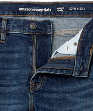 Load image into Gallery viewer, Amazon Essentials Men's Straight-Fit Stretch Bootcut Jean, Dark Vintage, 35W x 30L
