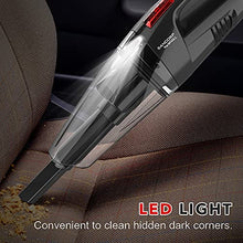 Load image into Gallery viewer, Whall Handheld Vacuum Cordless, High Power 8000PA, Hand Vacuum Cleaner with Lightweight, Portable Vacuum, Mini Dry/Wet Car Vacuum with LED Light, Hand Held Vacuum Cleaner 2200mAh Battery
