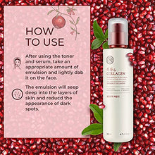 Load image into Gallery viewer, The Face Shop Pomegranate &amp; Collagen Volume Lifting Emulsion | Deep Revitalizing Emulsion for Moisture Barrier Strengthening | Plump &amp; Smoothen Your Skin, 4.7 Fl Oz
