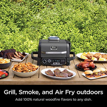 Load image into Gallery viewer, Ninja OG751 Woodfire Pro Outdoor Grill &amp; Smoker with Built-In Thermometer, 7-in-1 Master Grill, BBQ Smoker, Air Fryer, Bake, Roast, Dehydrate, Broil, Ninja Woodfire Pellets, Portable, Electric, Grey
