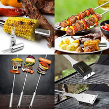Load image into Gallery viewer, GRILLART 19PCS Premium BBQ Tool Grilling Utensil Set Bundle with Safe Grill Brush and Scraper Bristle Free
