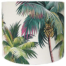 Load image into Gallery viewer, Tropical Lamp Shade, Palm Tree Lamp Shade, Medium Lamp Shade, Various Sizes, Made to Order
