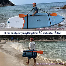 Load image into Gallery viewer, Adjustable Kayak SUP Carry Strap, Multi-Use Shoulder Strap for Surfboard Stand Up Paddleboard Canoe Longboard Carry Belt Paddle Board Accessories
