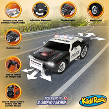 Load image into Gallery viewer, KidiRace Remote Control Police Car Toy with Lights and Sirens for Boys - Rechargeable Cop Car - Durable RC Police Car Toy for Kids 3 Years and Up
