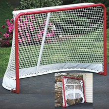 Load image into Gallery viewer, EZGoal Hockey Folding Pro Goal, 2-Inch, Red/White – On Goal Net,67708
