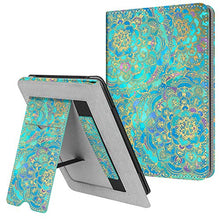 Load image into Gallery viewer, Fintie Stand Case for All-New Kindle (10th Generation, 2019) / Kindle (8th Generation, 2016) - Premium PU Leather Protective Sleeve Cover with Card Slot and Hand Strap, Shades of Blue
