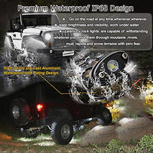 Load image into Gallery viewer, LEDMIRCY R1 White LED Rock Lights 40PCS for Je-ep Off Road Truck ATV SUV RZR Trail Rig Lights Pure White LED Underglow Lights High Power Underbody Lights Auto Car Boat Waterproof Shockproof
