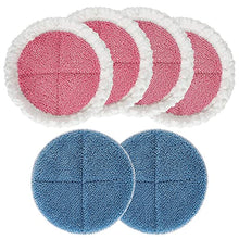 Load image into Gallery viewer, Electric Mop Pads, 7.28in Spin Mop Pads, Round Replacement Mop Pad for Floor Cleaning (6 Pack)
