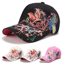 Load image into Gallery viewer, Women Baseball Caps, Adjustable Breathable Embroidered Sun Hat for Sport Golf Mesh Sunbonnet Outdoor Black
