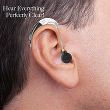 Load image into Gallery viewer, Behind The Ear Sound Amplifier - BTE Hearing Ear Amplification Device and Digital Sound Enhancer PSAD for The Hard of Hearing, Noise Reducing Feature, Black, by MEDca
