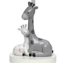 Load image into Gallery viewer, Lambs &amp; Ivy Jungle Friends White/Gray Giraffe Nursery Lamp with Shade &amp; Bulb

