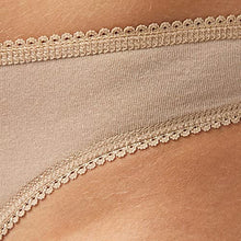 Load image into Gallery viewer, Iris &amp; Lilly Women's Cotton Thong Underwear, Pack of 5, Medium Beige, X-Large
