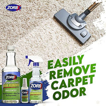 Load image into Gallery viewer, ZORBX Quick Action Odor Remover Bundle - Includes Unscented Multipurpose Odor Remover Value Pack (2Oz +16Oz +32Oz) &amp; Skunk Odor Remover Spray (24 Oz)
