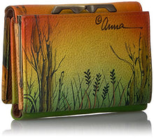 Load image into Gallery viewer, Anna by Anuschka Hand Painted Leather Women&#39;s Three Fold Wallet | Lion in Love
