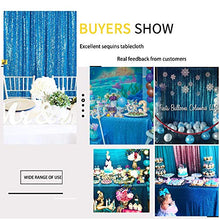 Load image into Gallery viewer, Rectangle Tablecloth Sequin 90x156inch White Rectangular Table Drape for Parties Weddings Kitchen Glitz Table Cover
