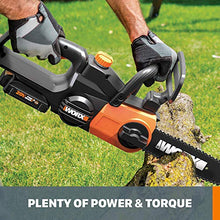 Load image into Gallery viewer, WORX WG322 20V Power Share 10&quot; Cordless Chainsaw with Auto-Tension
