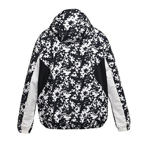 Women's Water-Resistant Hooded Quick Dry Athletic Windbreaker Jacket Hoodie