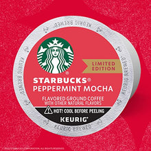 Load image into Gallery viewer, Starbucks K-Cup Coffee Pods—Peppermint Mocha Flavored Coffee—100% Arabica—Naturally Flavored—Limited Edition—10 Count (Pack of 6)
