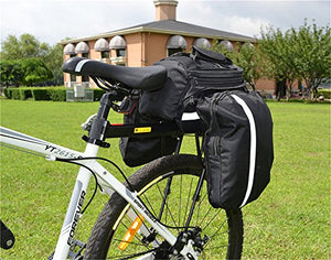West Biking 110Lb Capacity Almost Universal Adjustable Bike Cargo Rack Cycling Equipment Stand Footstock Bicycle Luggage Carrier Racks with Reflective Logo
