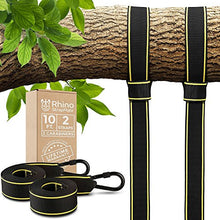 Load image into Gallery viewer, Tree Swing Straps Hanging Kit - Two 10ft Straps, Holds 2800 lbs (SGS Certified), Fast &amp; Easy Way to Hang Any Swing
