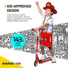 Load image into Gallery viewer, Swagtron SK1 Kick Start Electric Scooter for Kids with Extended Life Battery, ATSM Certified, Adjustable, Ages 5+, Cotton Candy Pink
