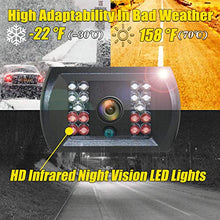 Load image into Gallery viewer, VECLESUS VMW7-2C 1080P Wireless Backup Camera Kit, 7” IPS HD Monitor &amp; IP69K Waterproof High Speed Stable Transmission 2 Backup Cams for Trucks, RVs, Trailers, Bus, Harvester, Motorhome Large Vehicles
