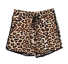 Load image into Gallery viewer, Kafeimali Women's Fashion Summer Leopard Beach Shorts Casual Short Pants (XL)
