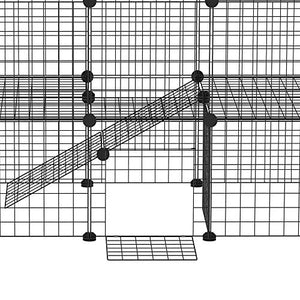 PawHut 36 Panel Pet Playpen Small Animal Cage Metal Wire Indoor Outdoor Portable