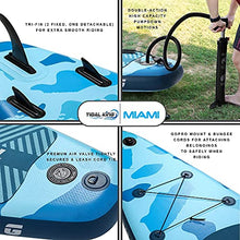 Load image into Gallery viewer, Tidal King Miami 10&#39; 6&quot; Stand Up Paddle Board ISUP - with Adjustable Paddle, Top Accessories - Pump, Leash &amp; Backpack - Standard SUP or Kayak Kit Options (SUP/Kayak)
