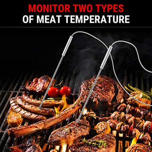 ThermoPro TP22 Digital Wireless Meat Thermometer for Grilling with Dual Probe Food Cooking Thermometer for Smoker BBQ Grill Thermometer