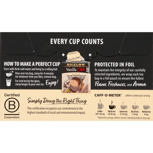 Bigelow Vanilla Chai Black Tea, Caffeinated, 20 Count (Pack of 6), 120 Total Tea Bags