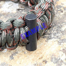 Load image into Gallery viewer, bayite Small Ferro Rod Survival Drilled Flint Fire Starter with Toggle Hole for Paracord Bracelet Necklace 1 Inch Pack of 6
