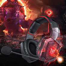 Load image into Gallery viewer, ONIKUMA Gaming Headset - Updated K8 Headset Gaming for PS4 New Xbox One, Stereo Over-Ear Headphones &amp; Noise-canceling Microphone with Mic for PC Computer Mac Laptop Nintendo Switch Games (Red)
