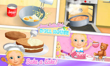 Load image into Gallery viewer, Sweet Baby Girl Doll House - Play, Care &amp; Bed Time
