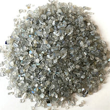 Load image into Gallery viewer, WJYY Natural Irregular Tumbled Chips Crushed Stone Healing Reiki Crystal Shaped Stones Jewelry Making Home Decoration (Grey Moonstone 1 lb)
