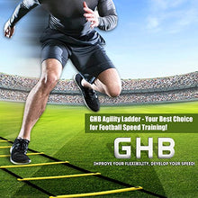 Load image into Gallery viewer, GHB Pro Agility Ladder Agility Training Ladder Speed 12 Rung 20ft with Carrying Bag

