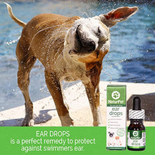 Load image into Gallery viewer, NaturPet Ear Drops for Dogs &amp; Cats | Use for Cleaning, Prior to Swimming, Stinky, Smelly Ears, Itchy Ears | All Natural Herbal Drops 10mL
