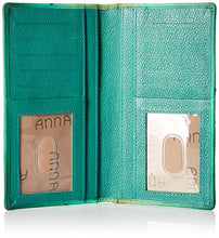 Load image into Gallery viewer, Anna by Anuschka womens 1833 Wallet Hand Painted Genuine Leather, Birds in Paradise Green, One Size US
