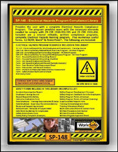 Load image into Gallery viewer, SP-148 - FACILITY ELECTRICAL HAZARDS SAFETY COMPLIANCE LIBRARY – OSHA - 29CFR1910.331 332 334 335 &amp; 29CFR1926.404 - UPC - 639737375350
