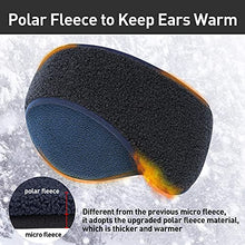 Load image into Gallery viewer, Arcweg Winter Ear Warmers Fleece Sports Headbands Thermal Stretchy Ear Muffs Moisture Wicking Running Head Bands for Women Men Cycling Yoga Skiing Outside Sports Blue
