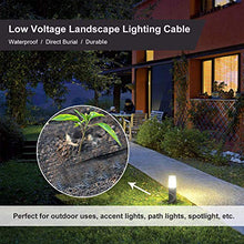Load image into Gallery viewer, FIRMERST 14/2 Low Voltage Wire Outdoor Landscape Lighting Cable 100 Feet
