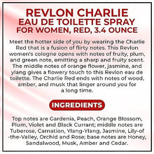 Load image into Gallery viewer, Revlon Charlie Eau De Toilette Spray for Women, Red, 3.4 Ounce
