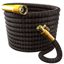 Load image into Gallery viewer, TBI Pro Garden Hose Expandable and Flexible - Super Durable 3750D Fabric | 4-Layers Flex Strong Latex | No-Rust Brass Connectors with Pocket Protectors - Water Hoses for Gardening(50FT Hose Only) New
