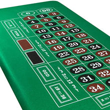 Load image into Gallery viewer, Casino Game Night | 4-in-1 Gambling Game Felts | Texas Hold 'Em, Blackjack, Roulette, Craps | Felts Only

