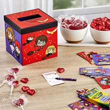 Load image into Gallery viewer, Hallmark Valentines Day Cards for Kids and Mailbox for Classroom Exchange, Harry Potter (1 Box, 32 Valentine Cards, 35 Stickers, 1 Teacher Card), 5VBX2958
